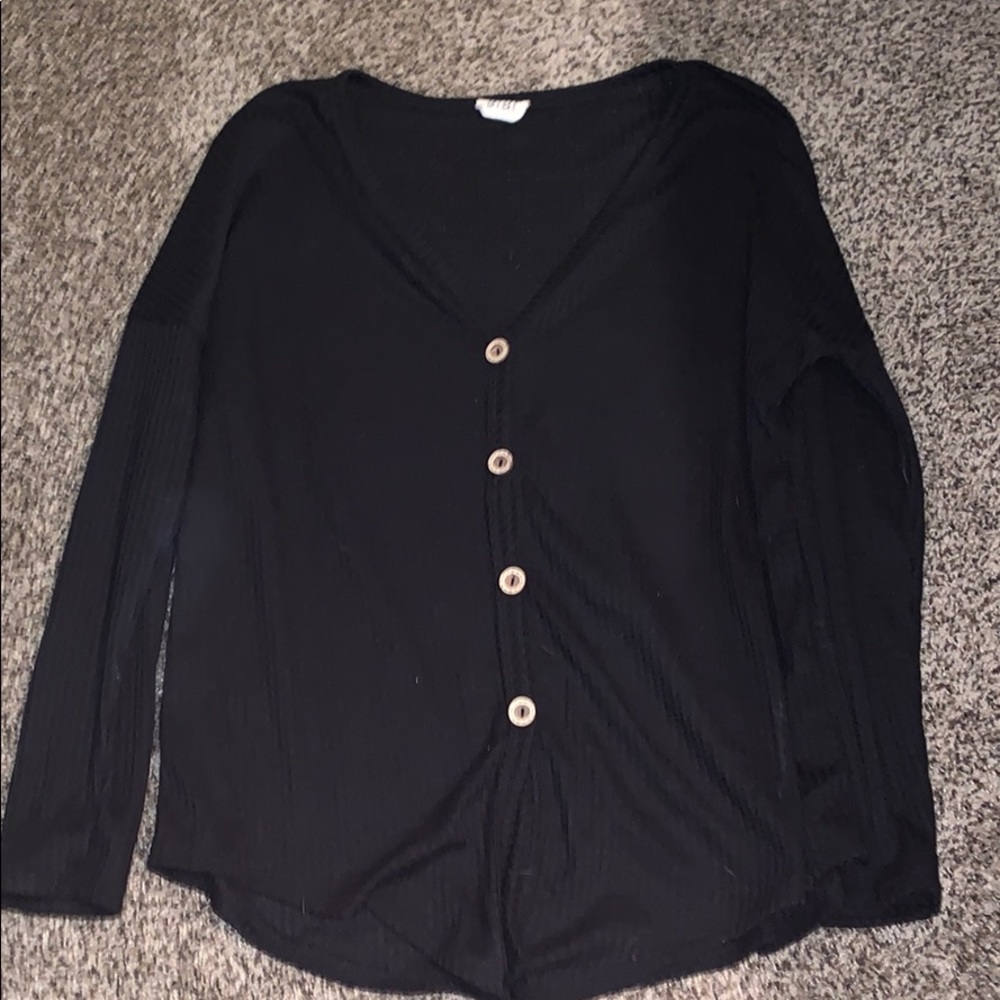 Waffle knit top
